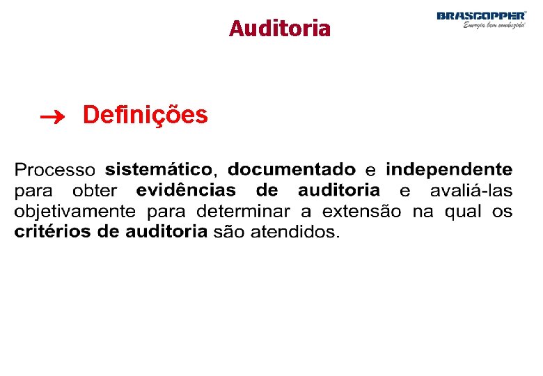 Auditoria Definições 