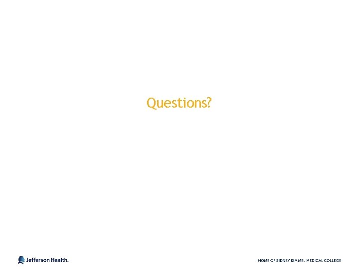 Questions? 