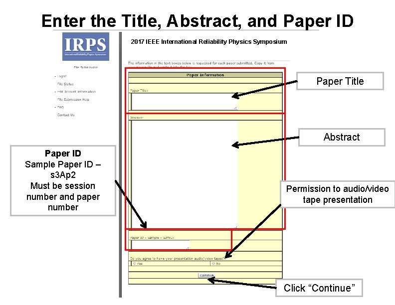 Enter the Title, Abstract, and Paper ID 2017 IEEE International Reliability Physics Symposium Paper