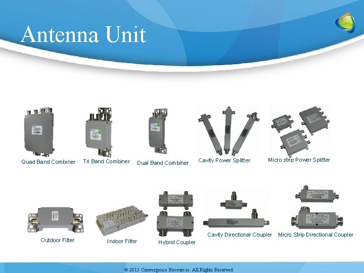 Antenna Unit Quad Band Combiner Outdoor Filter Tri Band Combiner Dual Band Combiner Cavity