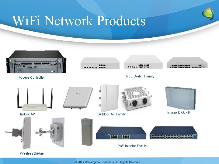 Wi. Fi Network Products Po. E Switch Family Access Controller Indoor AP Outdoor AP