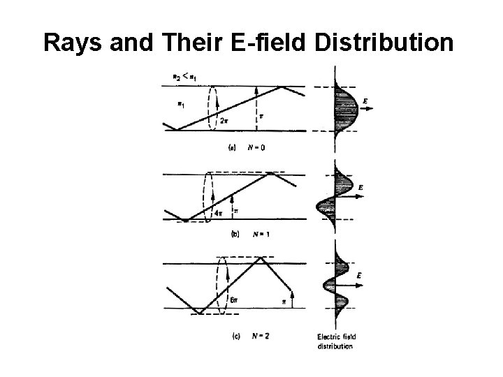 Rays and Their E-field Distribution 