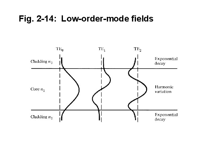 Fig. 2 -14: Low-order-mode fields 