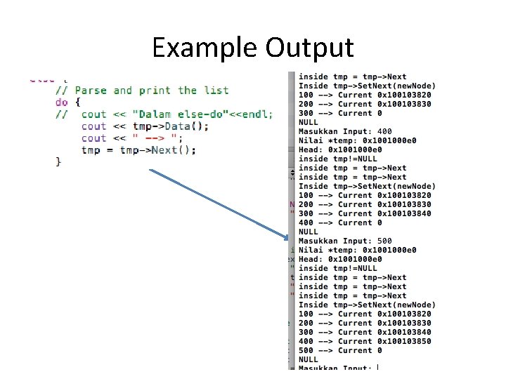 Example Output 