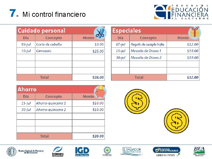 7. Mi control financiero 