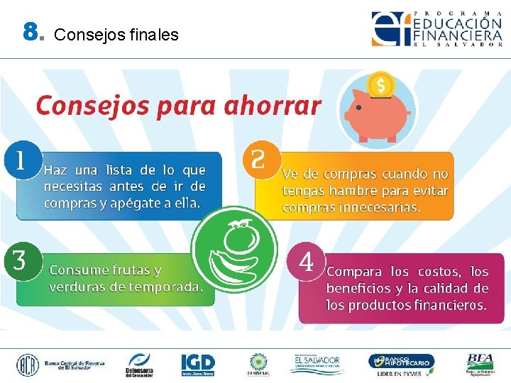 8. Consejos finales 