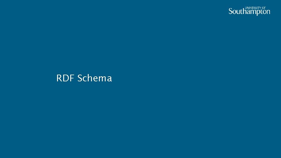 RDF Schema 