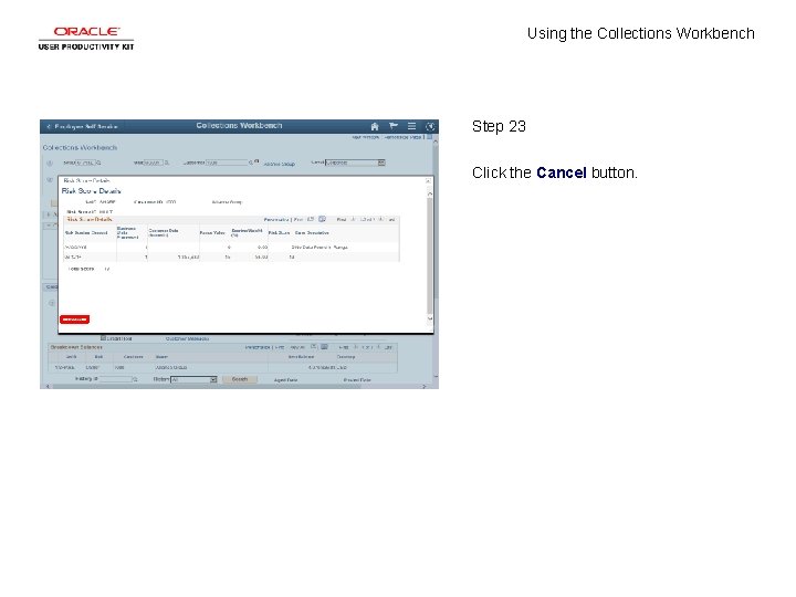 Using the Collections Workbench Step 23 Click the Cancel button. 