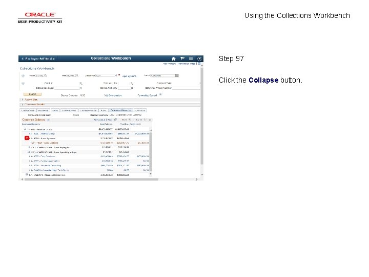 Using the Collections Workbench Step 97 Click the Collapse button. 
