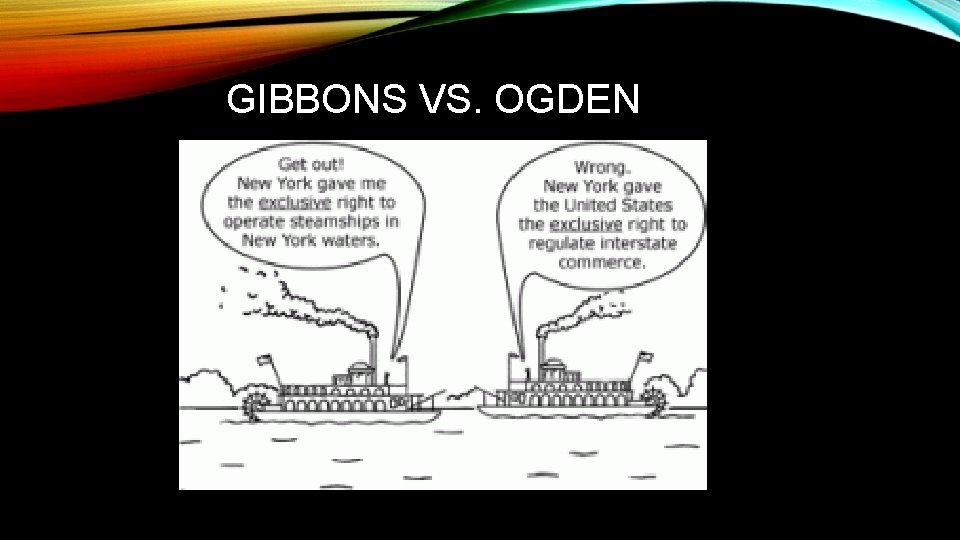 GIBBONS VS. OGDEN 