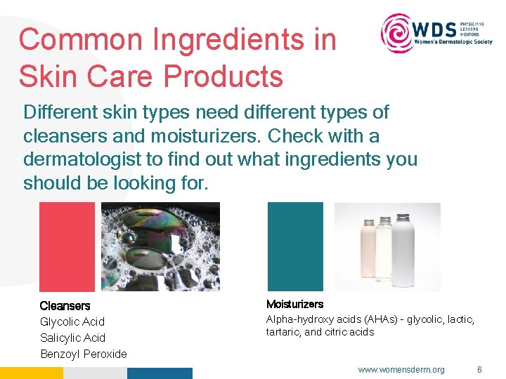 Common Ingredients in Skin Care Products Your Logo Here Different skin types need different