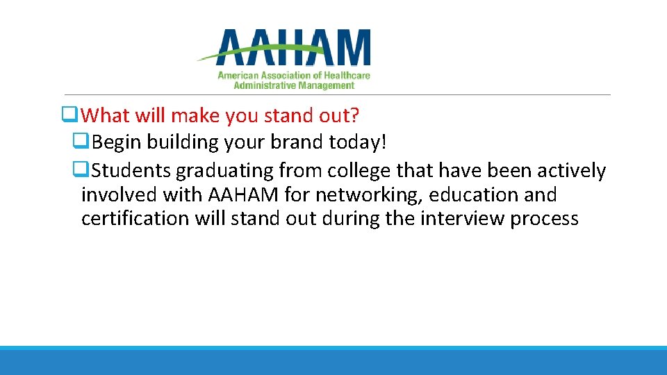 q. What will make you stand out? q. Begin building your brand today! q.