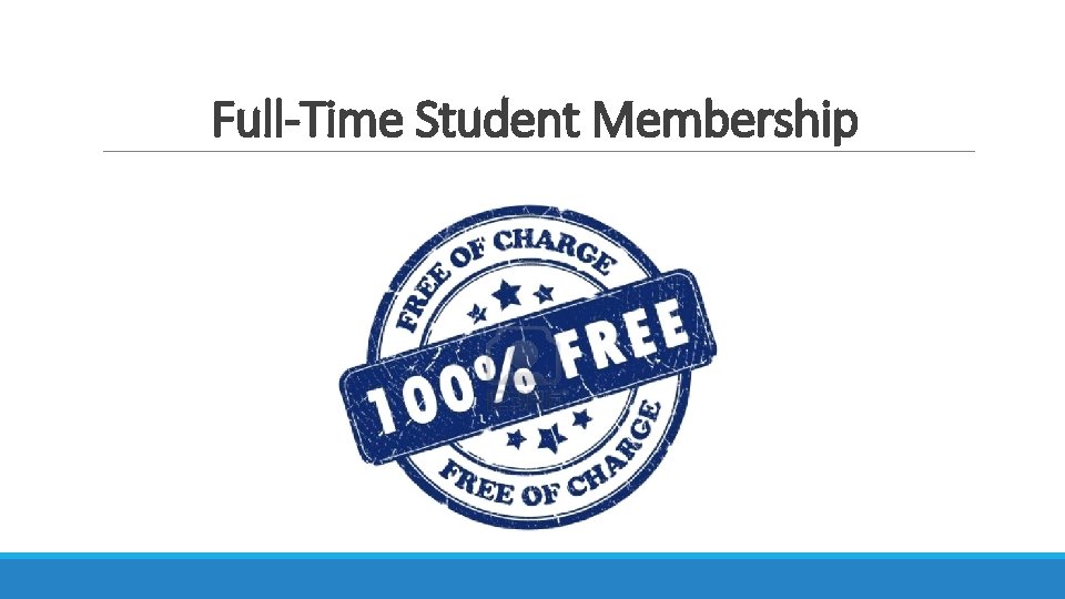 Full-Time Student Membership 