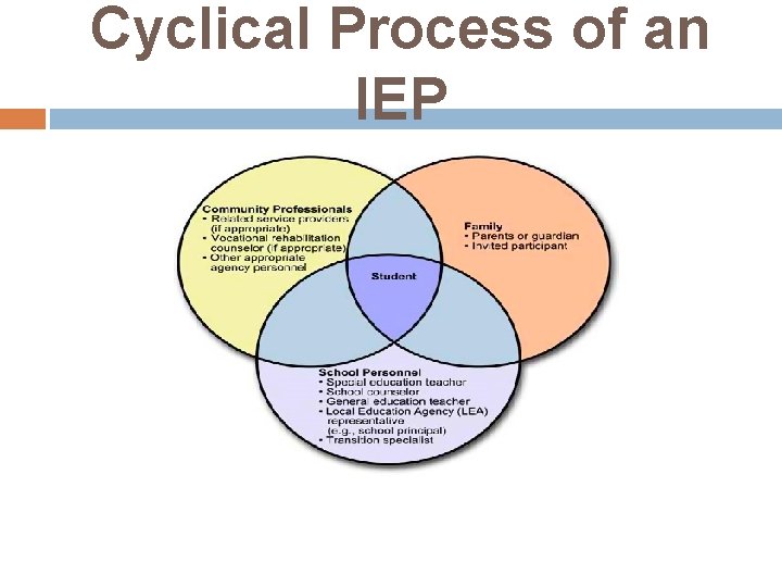 Cyclical Process of an IEP 
