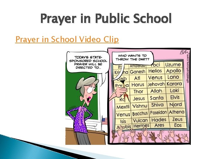 Prayer in Public School Prayer in School Video Clip 