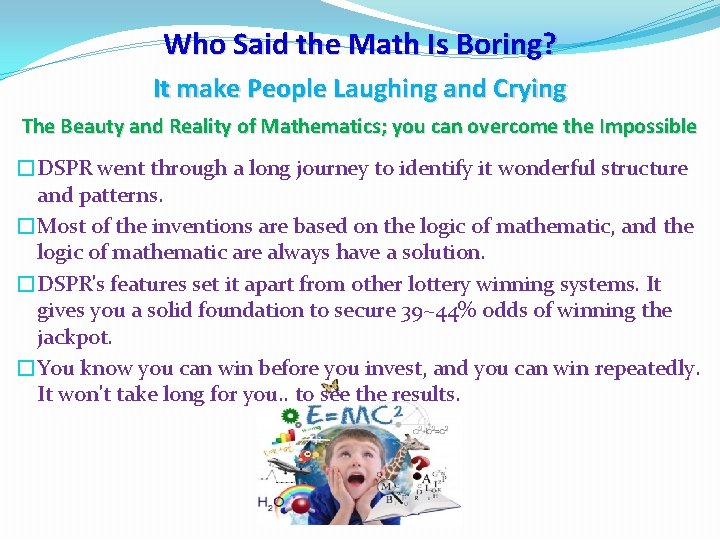 Who Said the Math Is Boring? It make People Laughing and Crying The Beauty