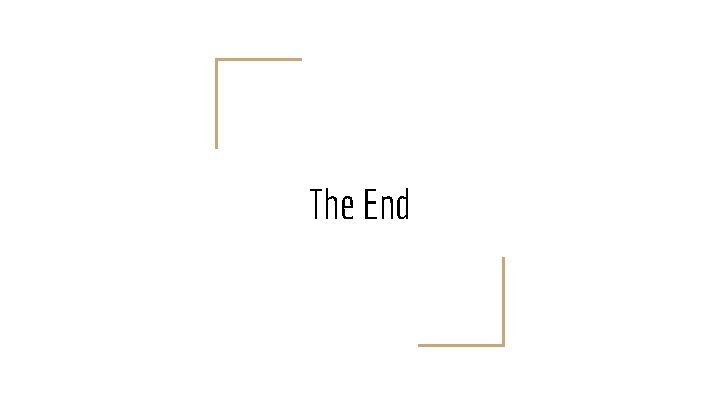 The End 