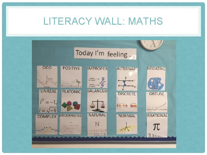 LITERACY WALL: MATHS 