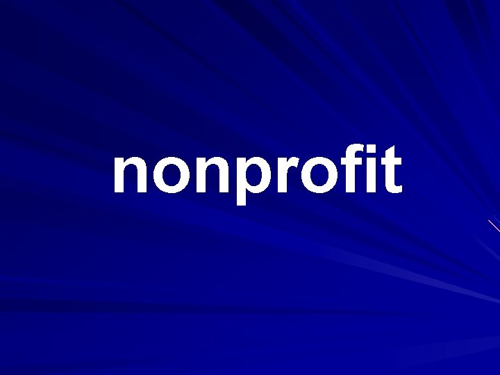 nonprofit 