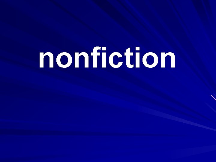 nonfiction 