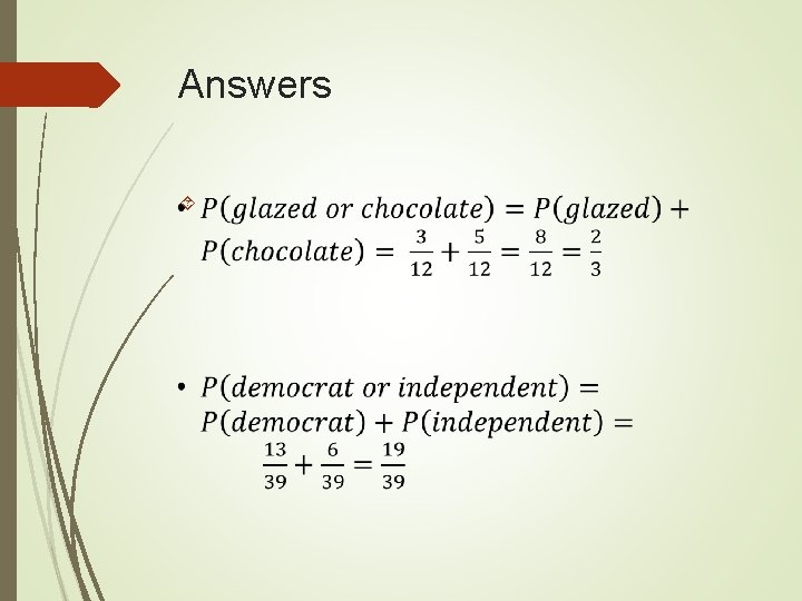 Answers Answers