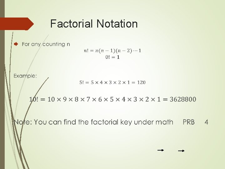 Factorial Notation Factorial Notation