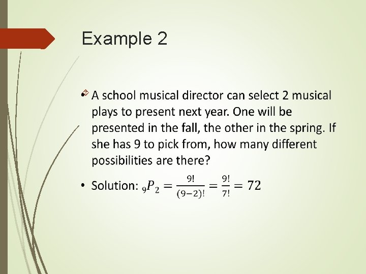 Example 2 Example 2