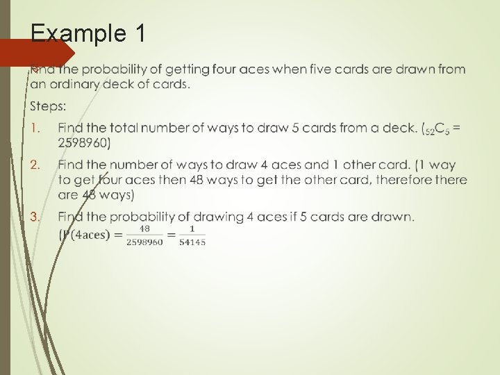 Example 1 Example 1