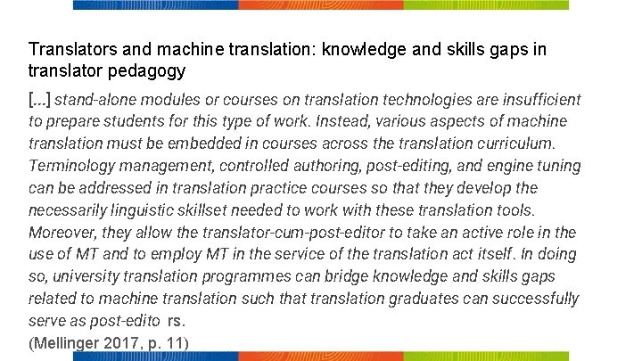 Translators and machine translation: knowledge and skills gaps in translator pedagogy [. . .