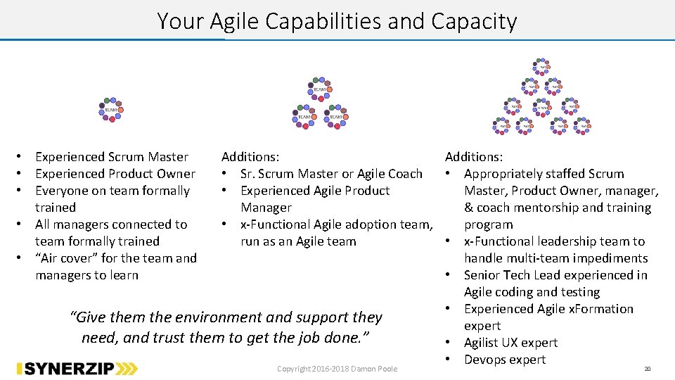 Your Agile Capabilities and Capacity Additions: • Sr. Scrum Master or Agile Coach •