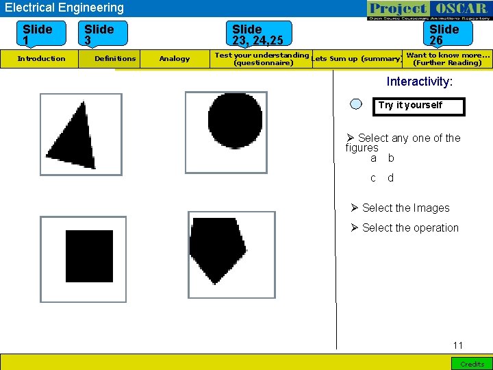 Electrical Engineering Slide 1 Introduction Slide 3 Definitions Slide 23, 24, 25 Analogy Slide