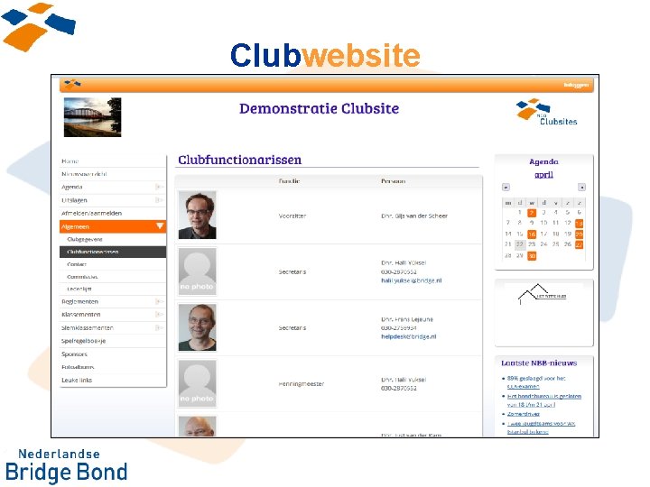 Clubwebsite 