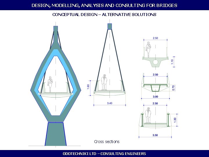 DESIGN, MODELLING, ANALYSIS AND CONSULTING FOR BRIDGES CONCEPTUAL DESIGN – ALTERNATIVE SOLUTIONS Cross sections