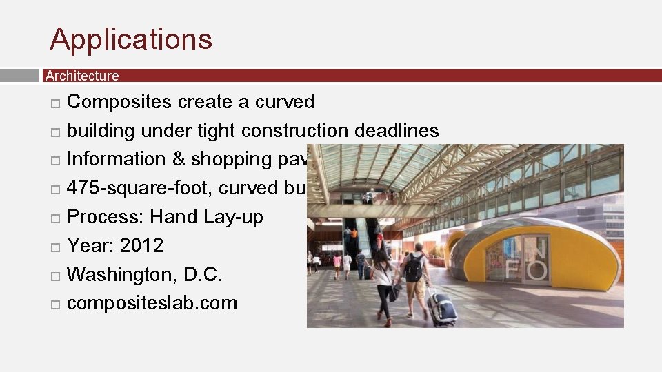 Applications Architecture Composites create a curved building under tight construction deadlines Information & shopping Applications Architecture Composites create a curved building under tight construction deadlines Information & shopping