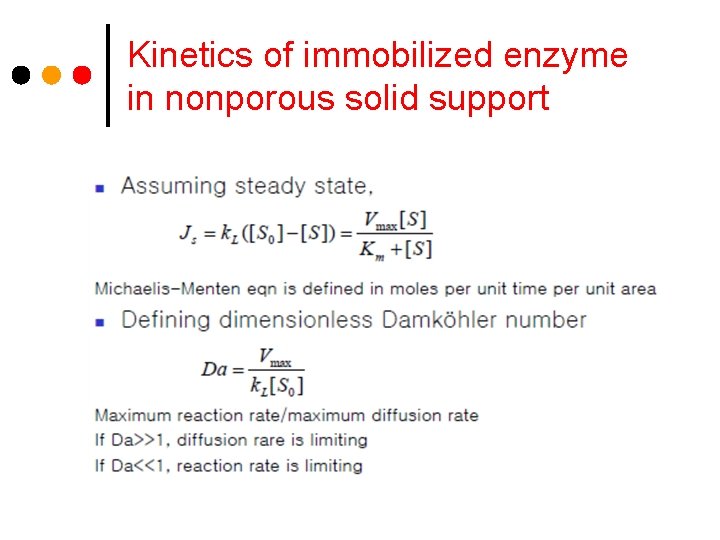 Kinetics of immobilized enzyme in nonporous solid support 