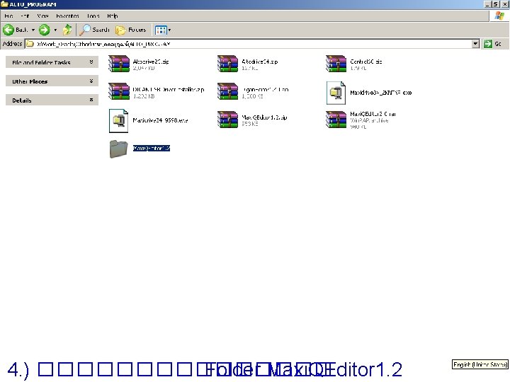 4. ) �������� Folder Maxi. QEditor 1. 2 