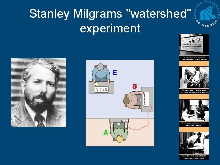 Stanley Milgrams "watershed" experiment 