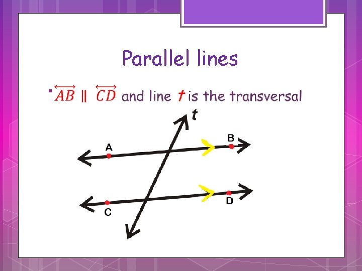 Parallel lines § Parallel lines §