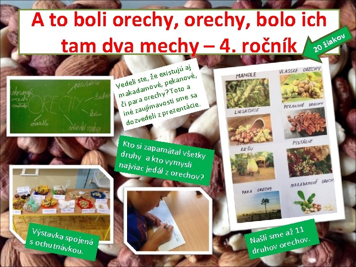 A to boli orechy, bolo ich ov k a tam dva mechy – 4.