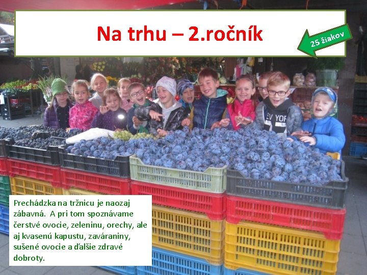 Na trhu – 2. ročník Prechádzka na tržnicu je naozaj zábavná. A pri tom