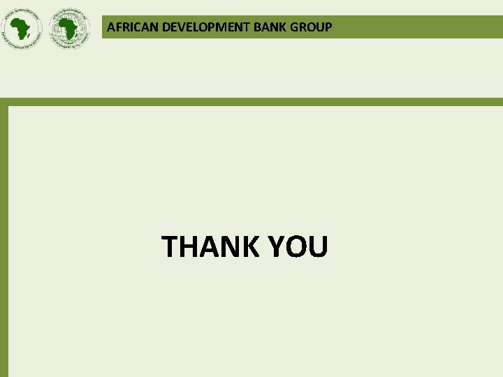 AFRICAN DEVELOPMENT BANK GROUP THANK YOU 