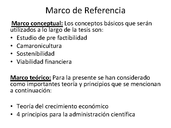 Estudio de Pre factibilidad para el cultivo y