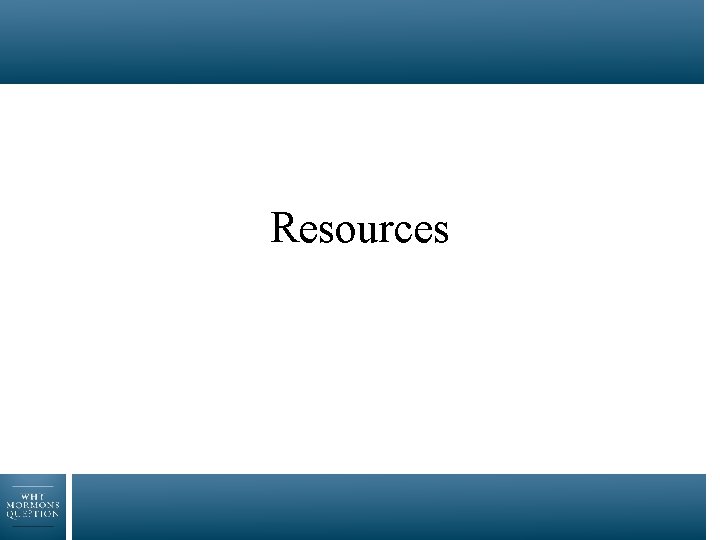 Resources 