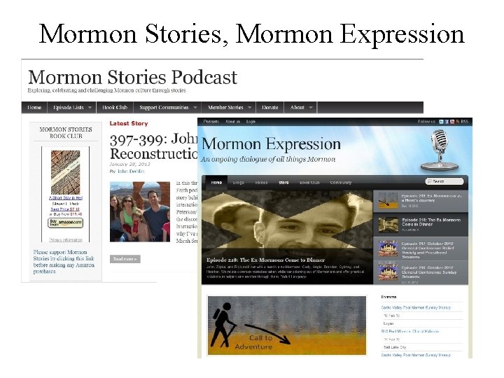 Mormon Stories, Mormon Expression 