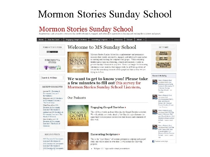 Mormon Stories Sunday School 