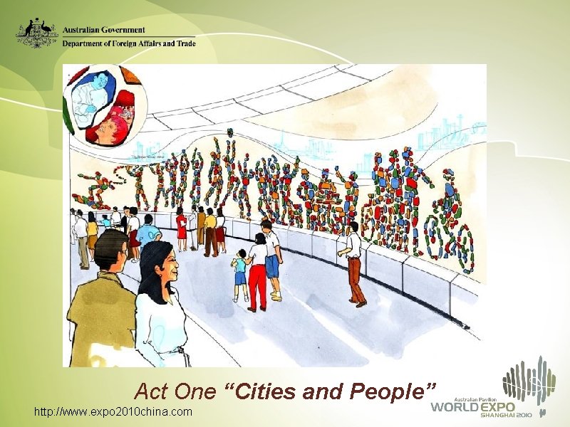 Act One “Cities and People” http: //www. expo 2010 china. com 