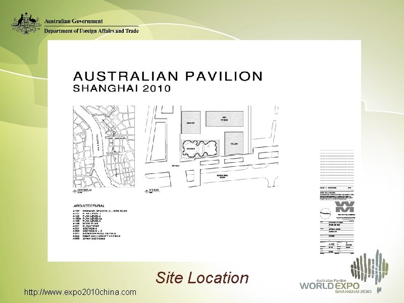 Site Location http: //www. expo 2010 china. com 