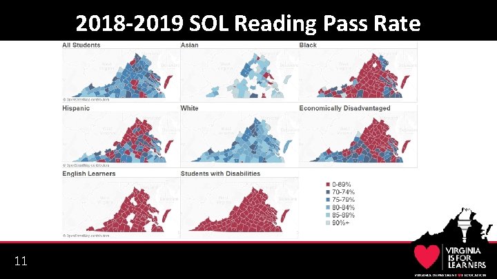 2018 -2019 SOL Reading Pass Rate 11 