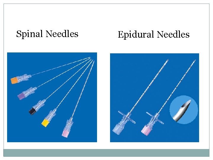 Spinal Needles Epidural Needles 