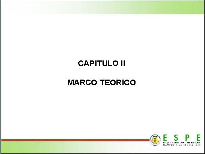 CAPITULO II MARCO TEORICO 